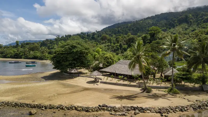 Vue panoramique du lodge
